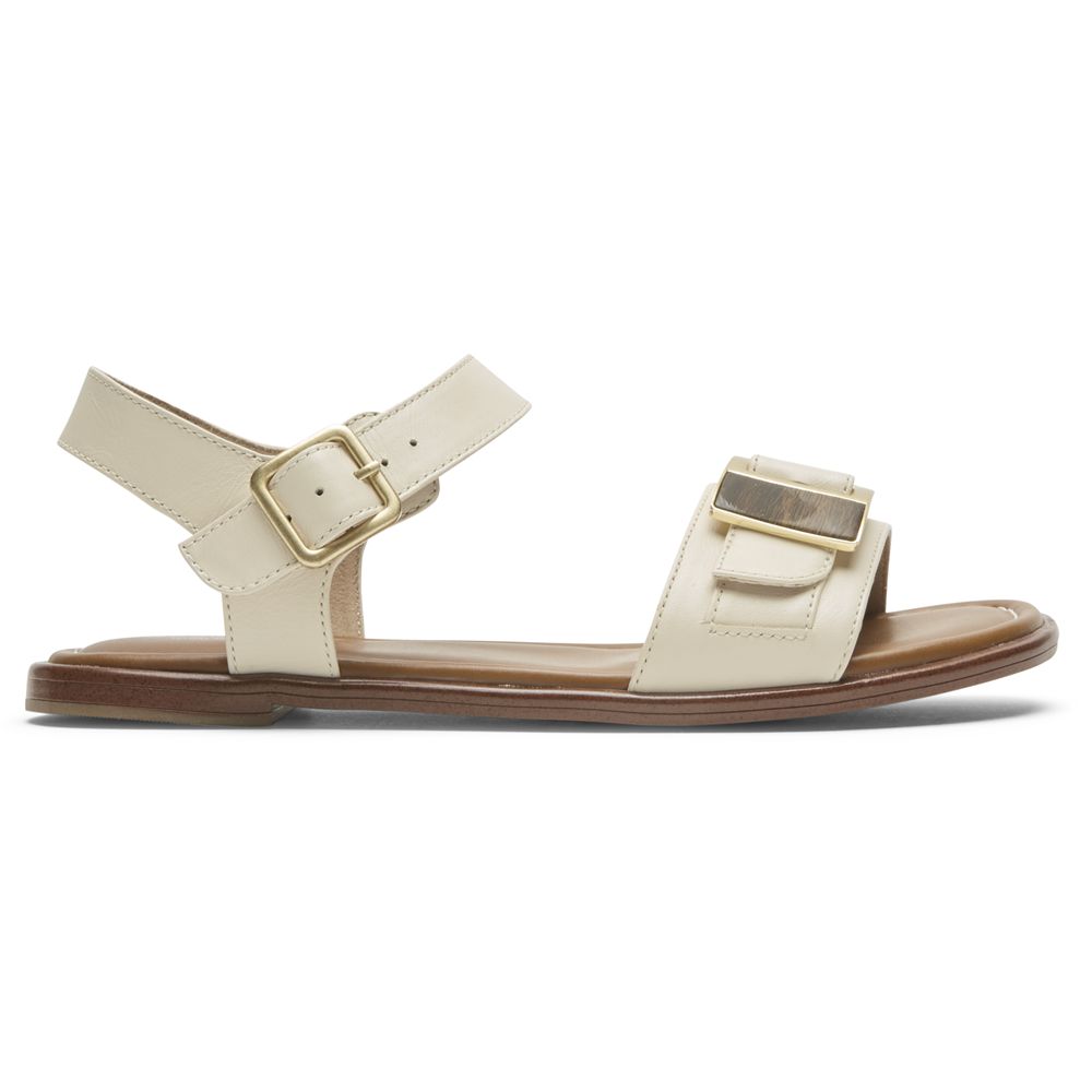 Rockport Total Motion Zadie Buckle - Womens Sandals - Beige - NZ (VWT-380421)